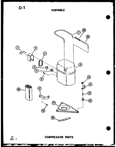 Portable compressor parts
