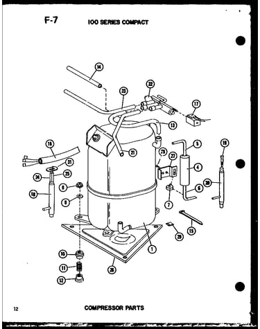 100 series compact compressor parts