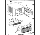 Amana 624-3HL/P67119-27R exterior parts diagram