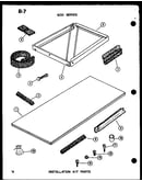Installation kit parts