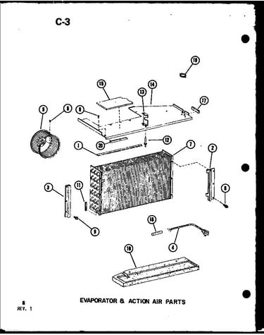 Evaporator & action air parts
