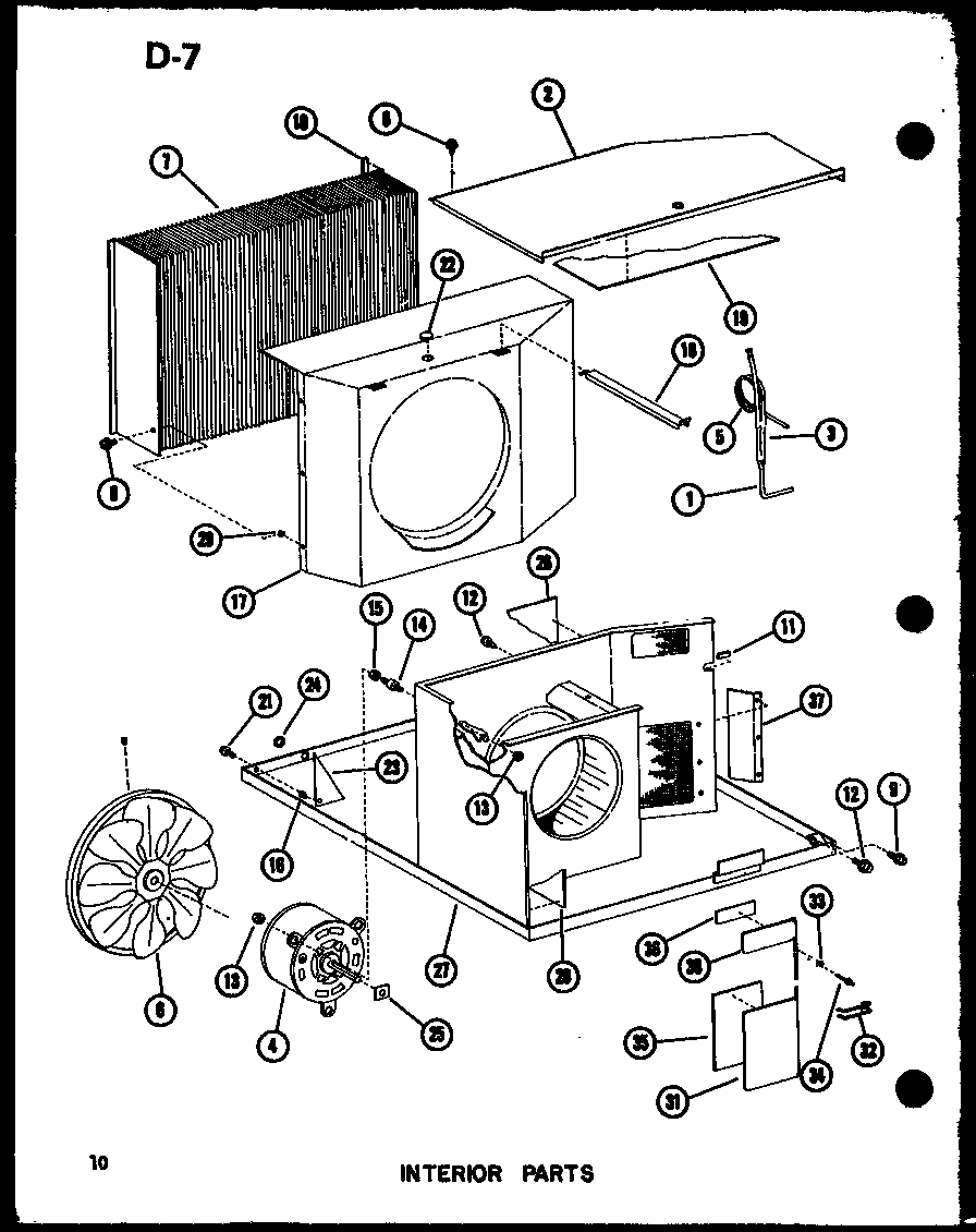 Interior parts