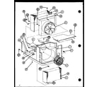 Amana 18C3HES/P9938615R evaporator and fan motor diagram