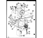 Amana B18C3HES/P9945904R evaporator and fan motor diagram