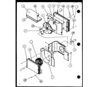 Amana 18C3EV/P1156702R evaporator and fan motor parts diagram