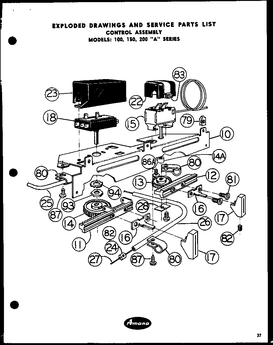 CONTROL ASSEMBLY (100A-3P) (150A-3P) (200A-3P) (100A-3PH) (150A-3PH) (200A-3PH)