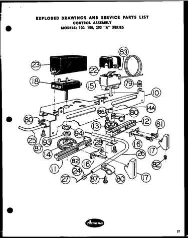 Control assembly (100a-3p) (150a-3p) (200a-3p) (100a-3ph) (150a-3ph) (200a-3ph)