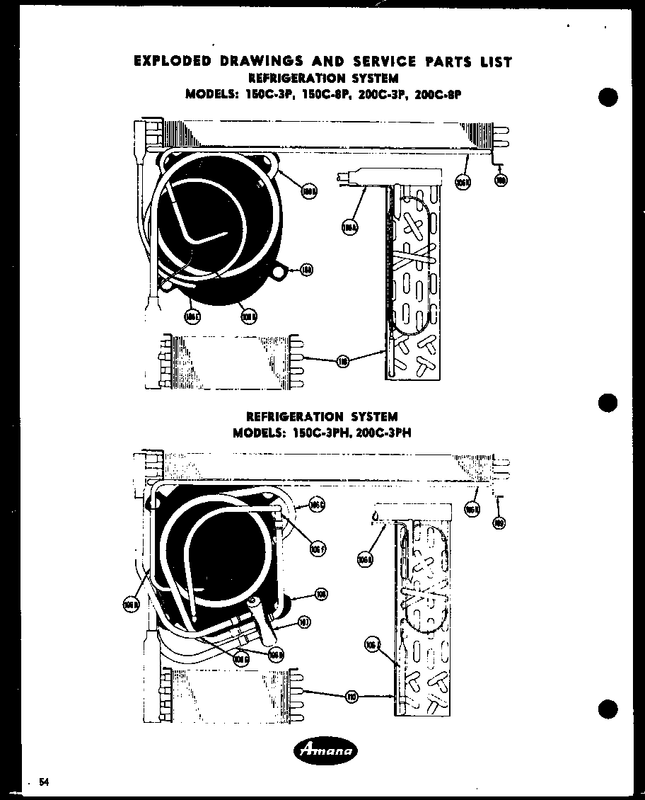REFRIGERATION SYSTEM (150C-3P) (150C-8P) (200C-3P) (200C-8P) (150C-3PH) (200C-3PH)