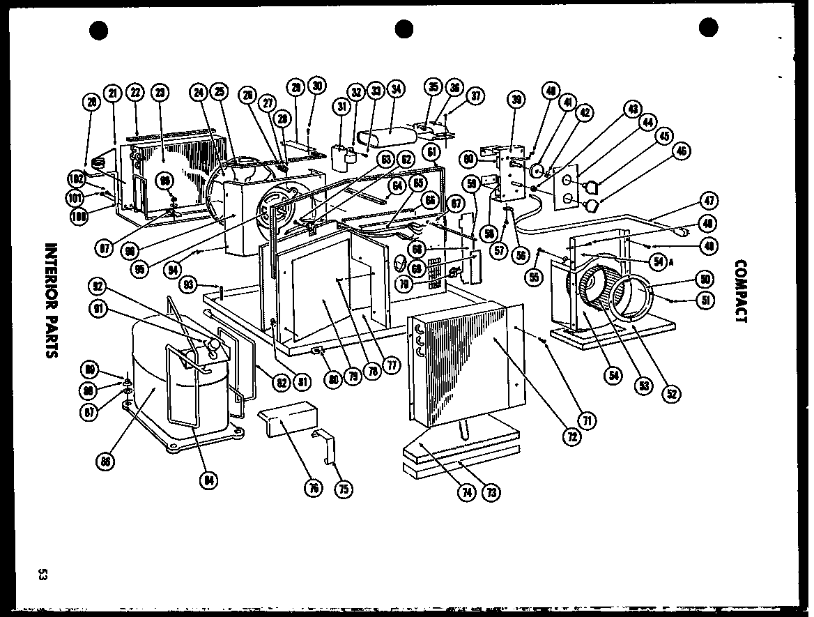 INTERIOR PARTS (9-5D) (9-5DH) (9-3D) (11-5E) (11-5EH) (11-2E) (11-2EM) (12-3E) (12-3EM) (12-3EH) (109-3F) (106-2E) (106-2EM) (106-2EH) (109-5F) (109-2E) (109-2EM)