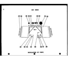 Amana 218-3SPG installation kit parts diagram