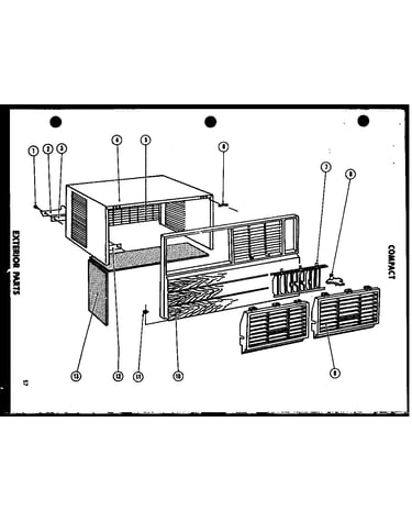 Compact exterior parts