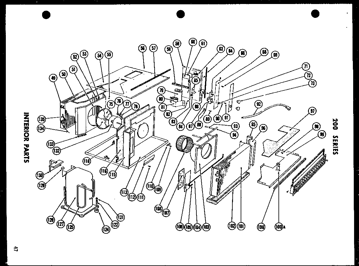 INTERIOR PARTS (215-3SPG/P54299-79R) (215-3SPGH/P54299-80R) (215-5SPG/P54299-81R) (215-3G/P54299-82R) (213-5SPG/P54299-83R) (213-5SPGH/P54299-84R) (213-3G/P54299-85R) (212-2SPG/P54299-86R) (210W-3SPG/P54299-87R) (210W-3SPGH/P54299-88R) (215-5SPG-1/P54299-