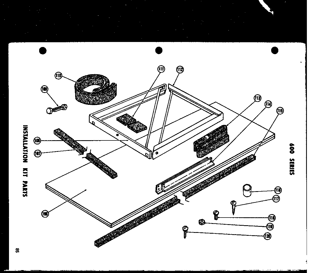 Installation kit parts (615-2g/p54302-30r)