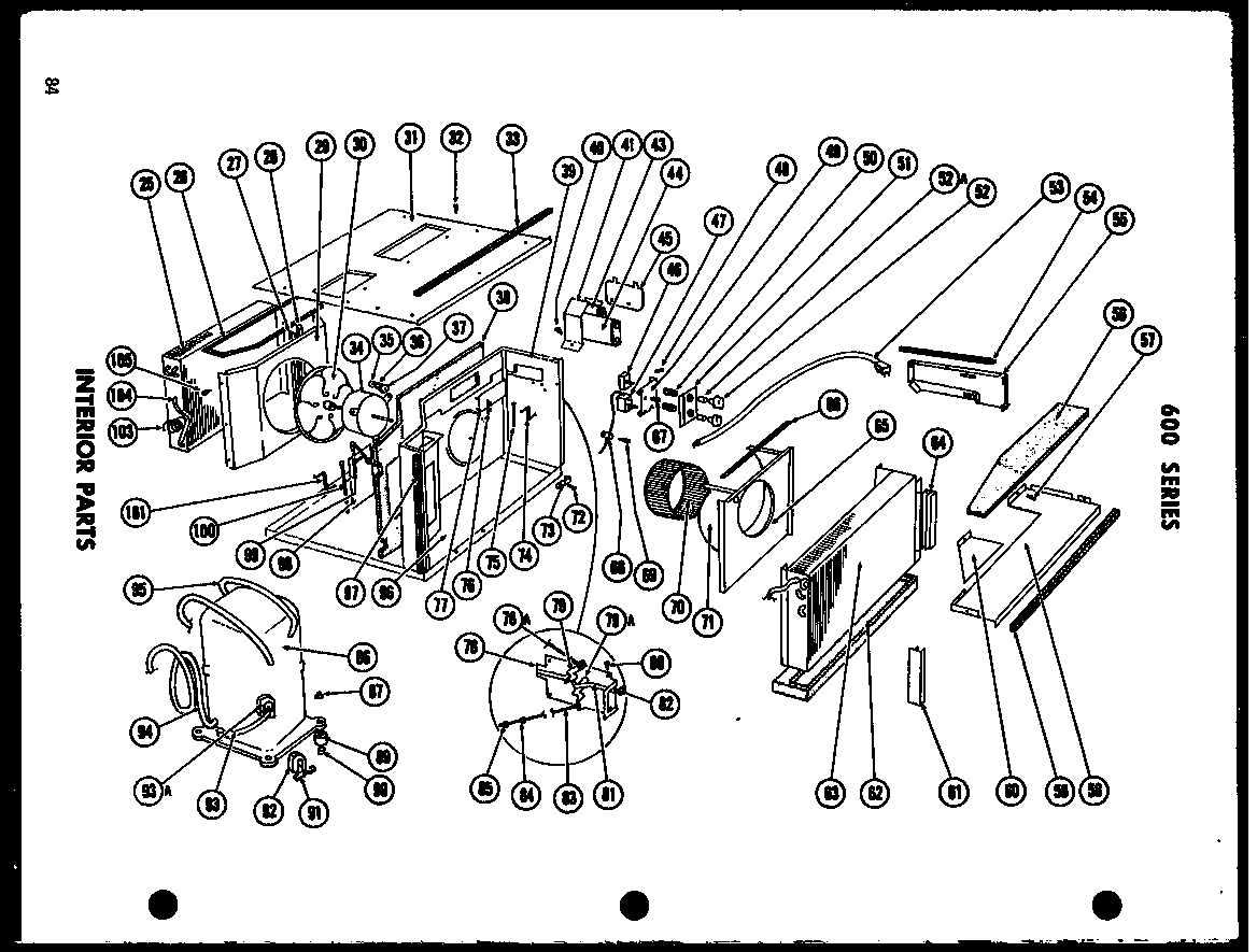 Interior parts (624-5g-1/p54302-26r) (624-5g-1/p54302-39r) (624-5gh-1/p54302-25r) (624-5gh-1/p54302-40r)