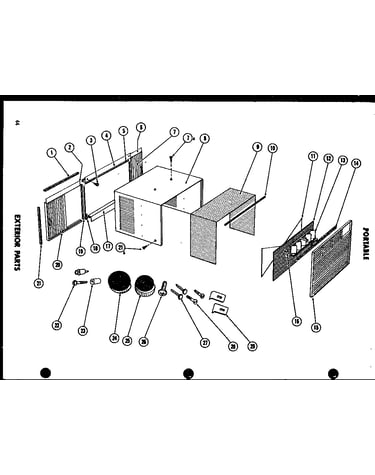 Exterior parts (5spjm/p54360-32r) (5p-2jm/p54360-33r) (6p-2jm/p54360-22r) (6p-2jm/p54360-34r) (6p-2ajm/p54360-28r) (6-sph/p54358-10r) (6p-5j/p54358-15r) (8p-2jm/p54360-35r) (8p-5j/p54358-16r)