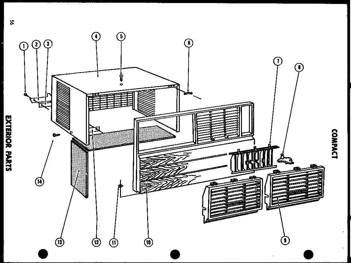 Exterior parts (7-2j/p54390-46r) (7-2j/p54390-85r) (7-2jm/p54336-21r) (7-2jm/p54336-39r) (9-3j/p54390-71r) (9-5j/p54390-73r) (11-2g/p54390-75r) (11-2j/p54390-75r) (11-2j/p54390-74r) (11-2gm/p54336-35r) (11-2jm/p54336-35r) (11-2jm/p54336-36r)