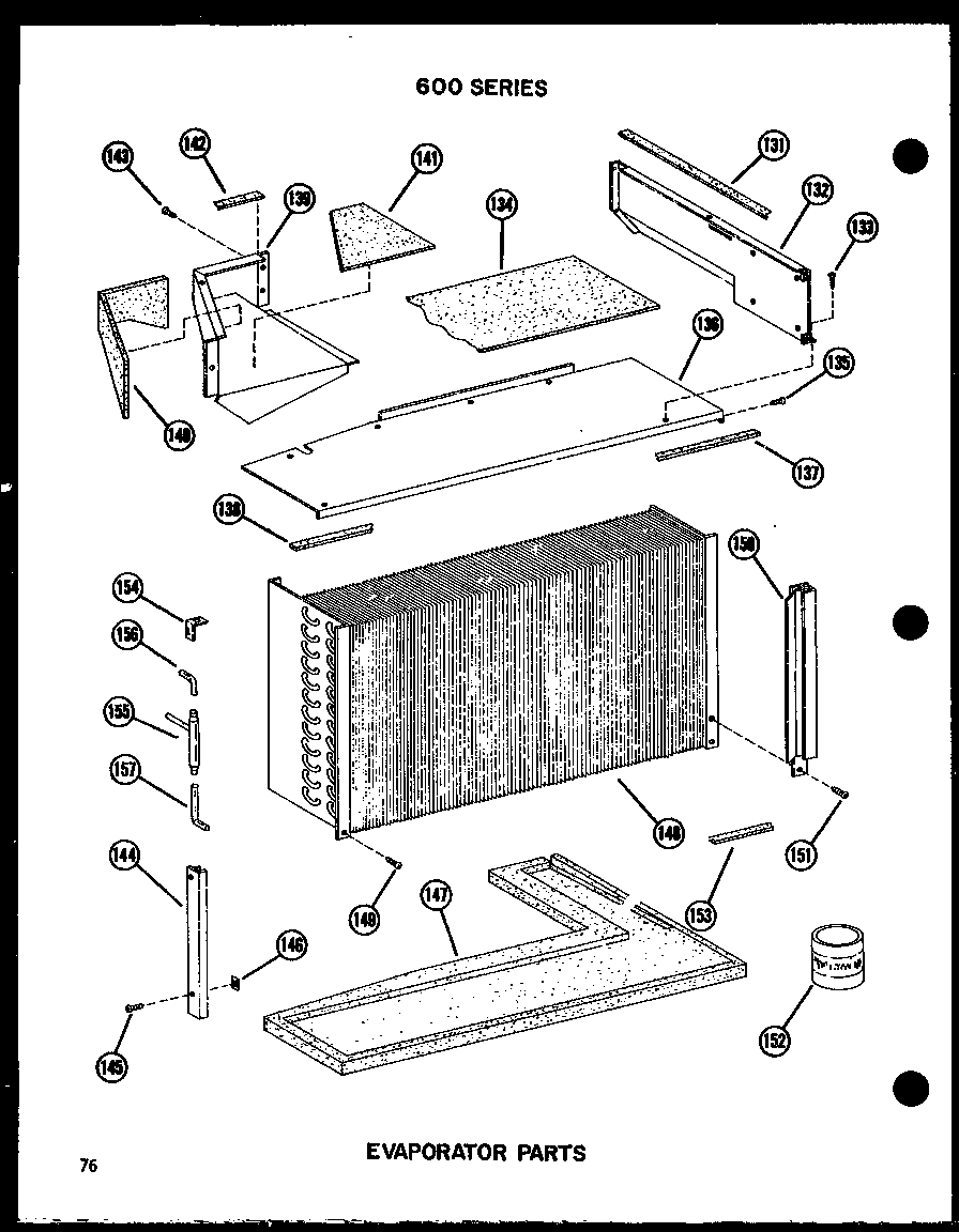 EVAPORATOR PARTS (615-2J/P54720-1R) (621-3J/P54720-2R) (621-3J-1/P54720-26R) (621-5J/P54720-3R) (624-3J-1/P54720-6R) (624-3J/P54720-5R) (624-3J/P54720-4R) (624-3JH/P54720-19R) (624-3JH/P54720-18R) (624-5J/P54720-20R) (624-5JH/P54720-14R) (628-3J/P54302-55