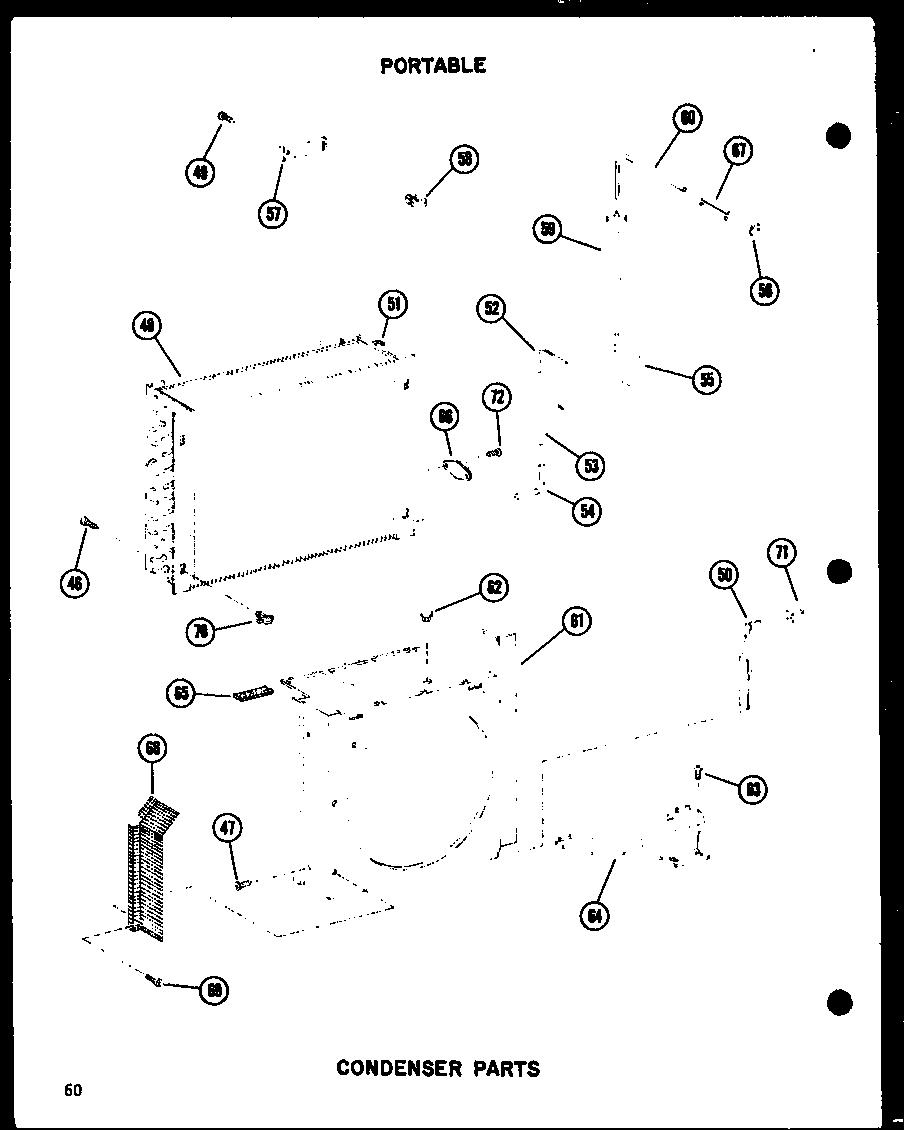 Condenser parts (5-spn/p54973-1r) (5p-2nm-1/p54972-6r) (5p-2nm/p54972-1r) (6p-2anm/p54972-2r) (6p-2nh/p54973-2r) (6p-5n/p54973-3r) (8p-2nm/p54972-3r) (8p-5n/p54973-4r) (8p-5nm/p54972-5r)