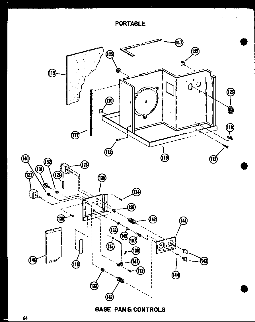 BASE PAN & CONTROLS (5-SPN/P54973-1R) (5P-2NM-1/P54972-6R) (5P-2NM/P54972-1R) (6P-2ANM/P54972-2R) (6P-2NH/P54973-2R) (6P-5N/P54973-3R) (8P-2NM/P54972-3R) (8P-5N/P54973-4R) (8P-5NM/P54972-5R)