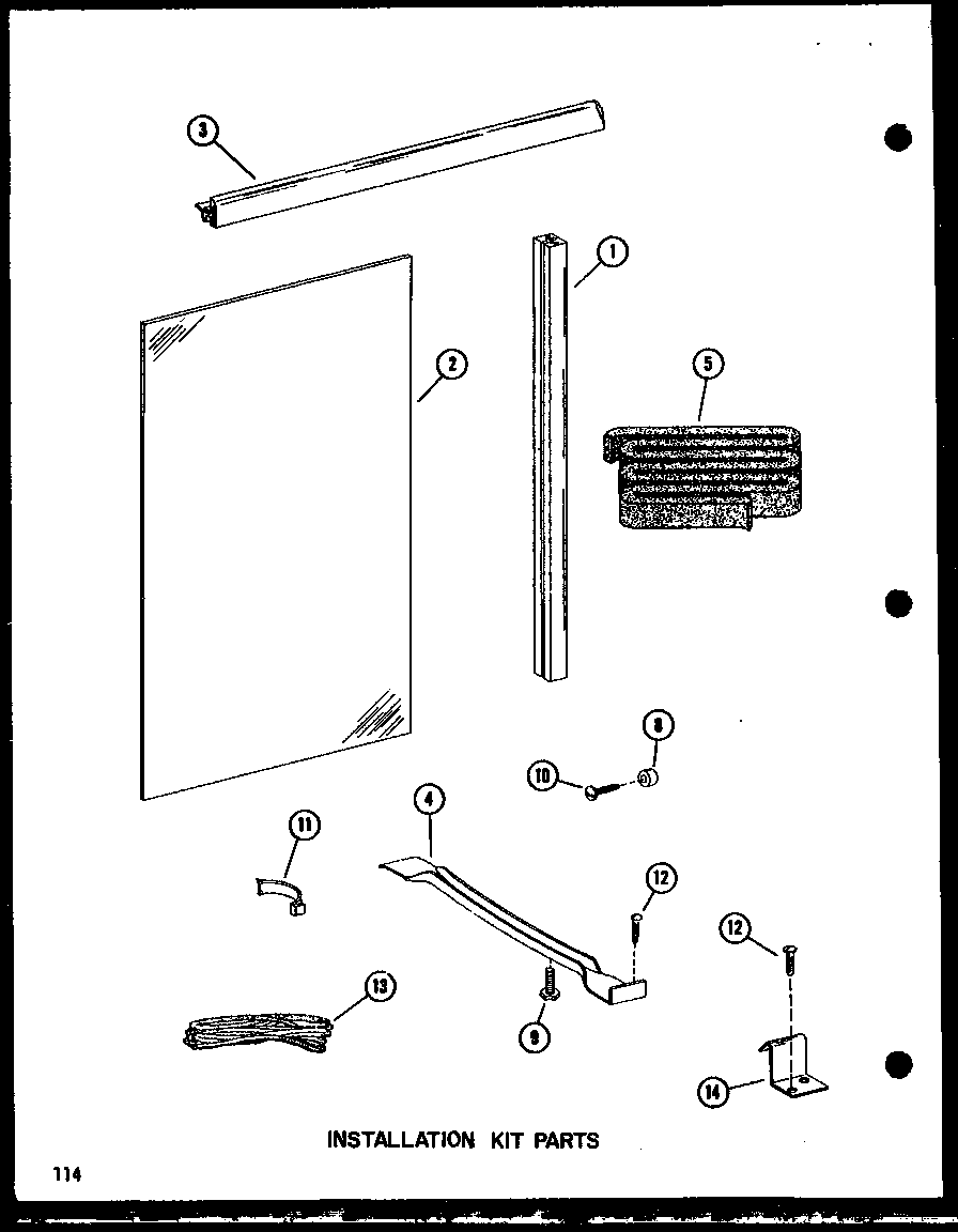 INSTALLATION KIT PARTS (5-SPN/P54973-1R) (5P-2NM-1/P54972-6R) (5P-2NM/P54972-1R) (6P-2ANM/P54972-2R) (6P-2NH/P54973-2R) (6P-5N/P54973-3R) (8P-2NM/P54972-3R) (8P-5N/P54973-4R) (8P-5NM/P54972-5R)