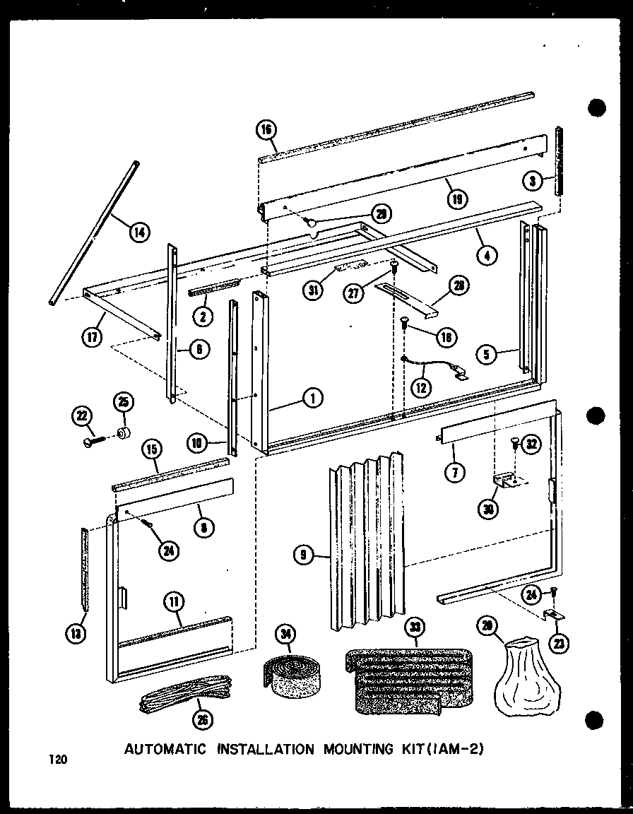 AUTOMATIC INSTALLATION MOUNTING KIT (1AM-2) (11-5JH/P54336-66R) (12-3J/P54390-99R) (12-3JH/P54336-63R) (109-2J/P54390-97R)