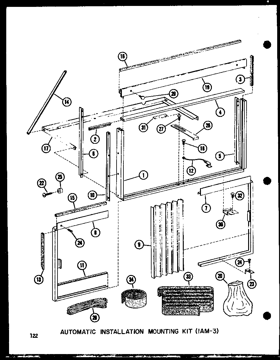 AUTOMATIC INSTALLATION MOUNTING KIT (1AM-3) (11-5JH/P54336-66R) (12-3J/P54390-99R) (12-3JH/P54336-63R) (109-2J/P54390-97R)