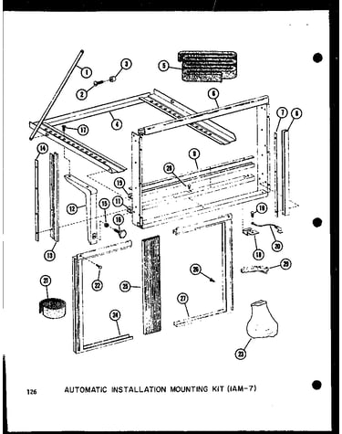 Automatic installtion mounting kit (1am-7) (9-2n/p54974-10r) (11-2n/p54974-11r) (12-2n/p54974-12r) (13-3n/p54974-13r)