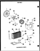 Evaporator parts (5p-2m-1w/p54972-8r) (5p-2mw/p54972-7r) (6p-2amw/p54972-9r)