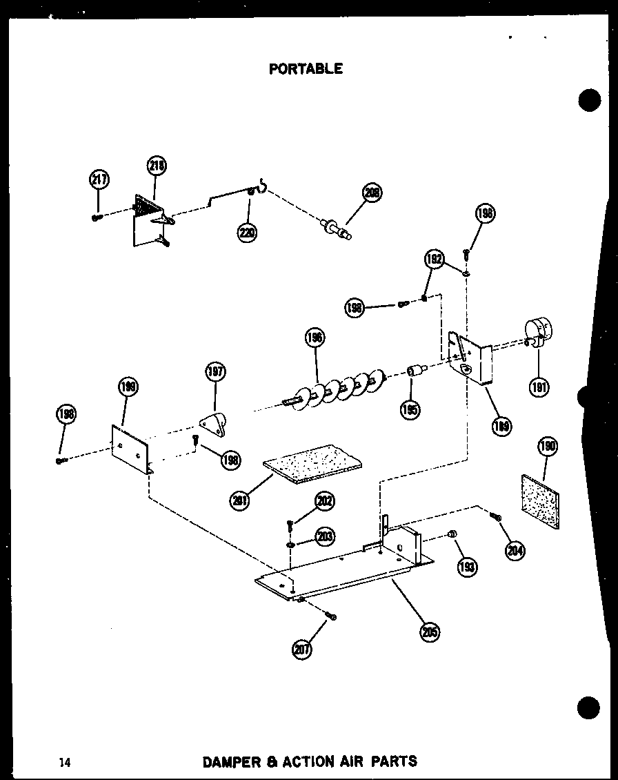 Damper & action air parts