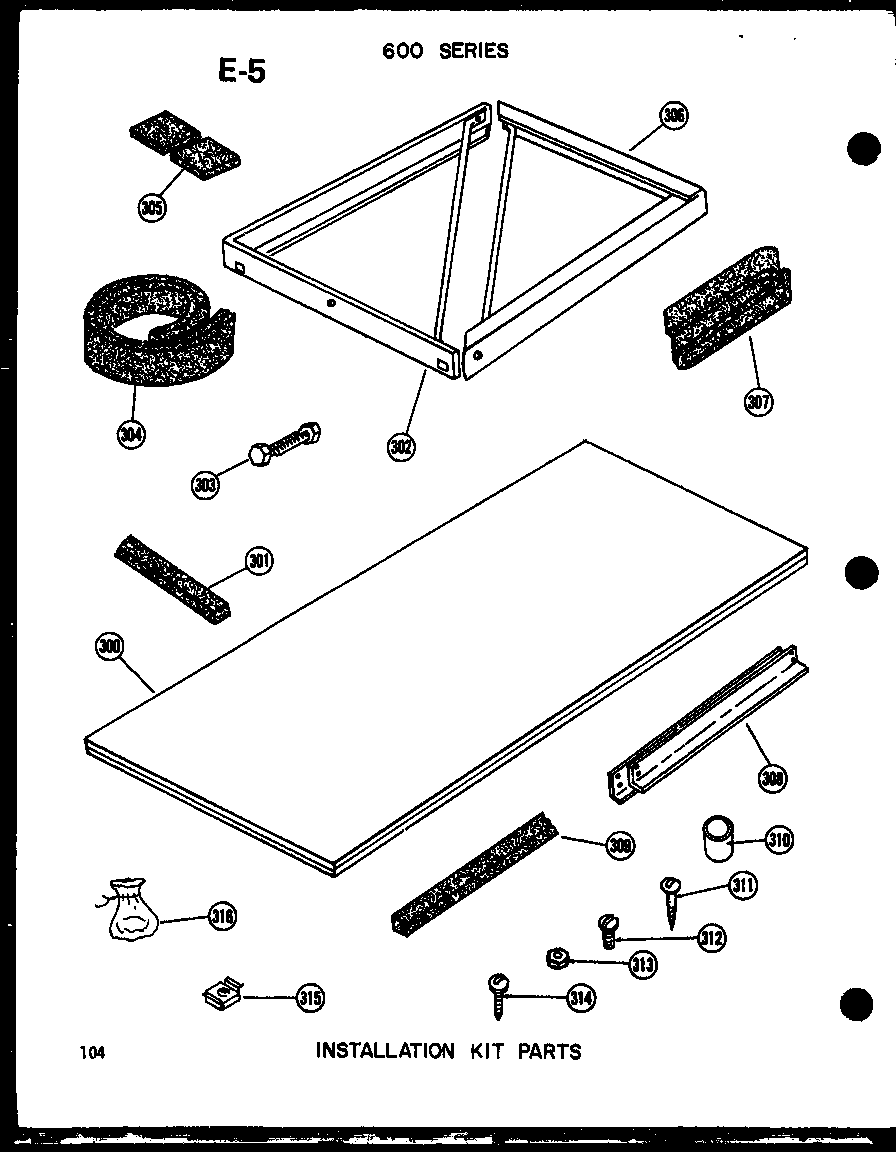 Installation kit parts (212-2jm/p54655-65r) (614-2n/p54720-41r) (215-5j/p54655-63r) (621-3j-1/p54720-39r) (621-5j/p54720-34r) (215-3j-1/p54655-58r) (218-3jm/p54655-60r) (624-3j-1/p54720-40r) (218-5j/p54655-64r) (624-3j/p54720-28r) (624-3j/p54720-29r) (218