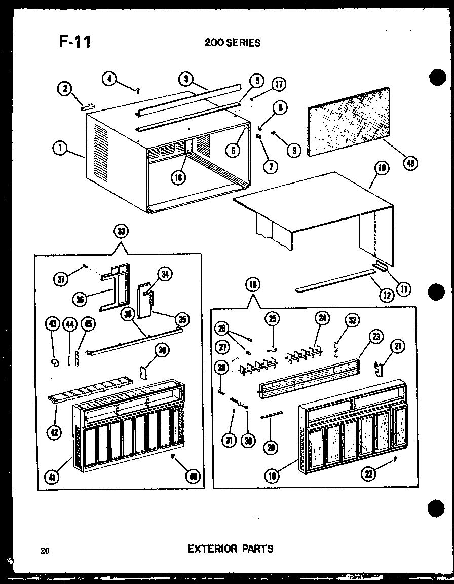 EXTERIOR PARTS (218-3JM/P55417-23R) (218-3MW/P55417-29R) (218-3N/P55417-24R) (218-3W/P55417-30R) (218D-3JM/P55417-21R) (218D-3MW/P55417-31R) (218D-3JH/P55417-22R) (218D-3HW/P55417-32R)