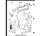 Amana ES216D-3MR/P55417-43R evaporator & action air parts diagram