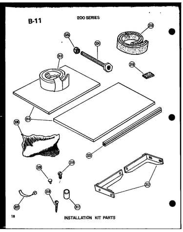 Installation kit parts