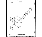 Amana ES614-2S/P67119-15R compressor parts diagram