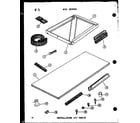 Amana ES614-2S/P67119-15R installation kit parts diagram