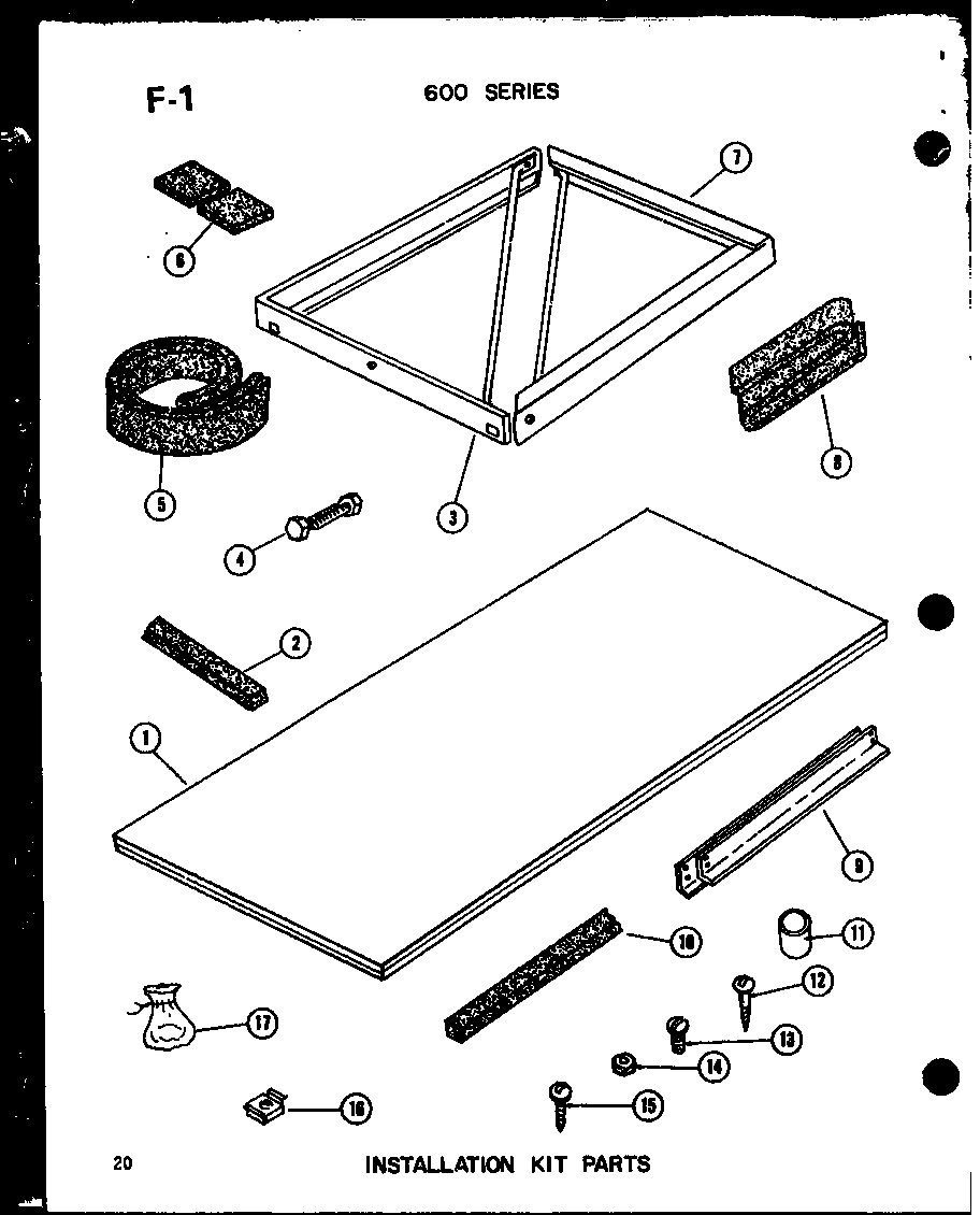 Installation kit parts