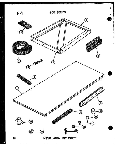 Installation kit parts