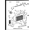 Amana ES216D-3MS/P55417-61R evaporator & action air parts diagram