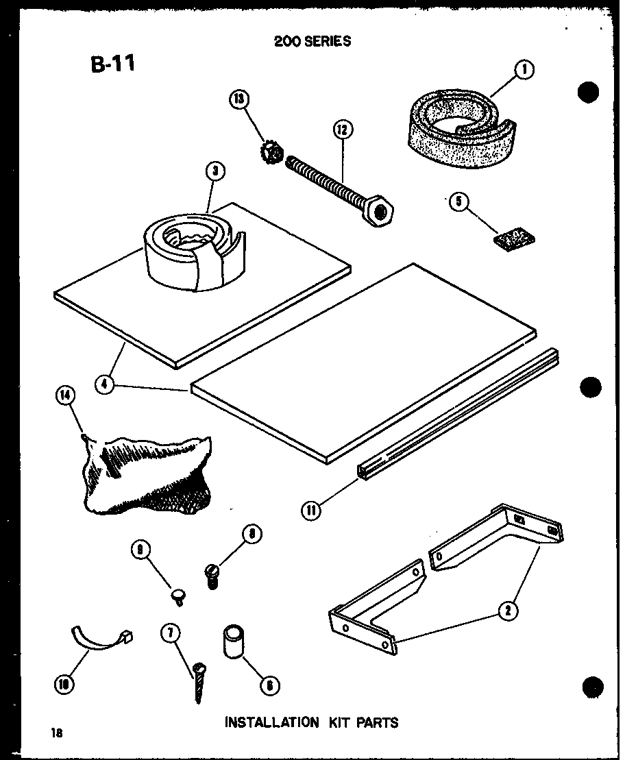 Installation kit parts (220-3spk/p55417-78r)