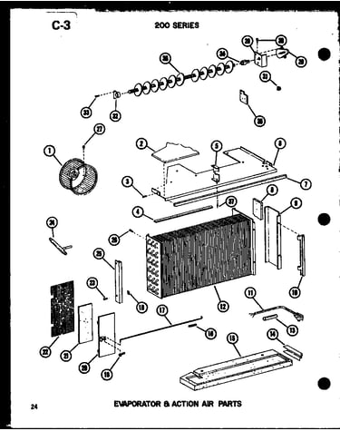 Evaporator & action air parts (218d-3ws/p55417-79r)