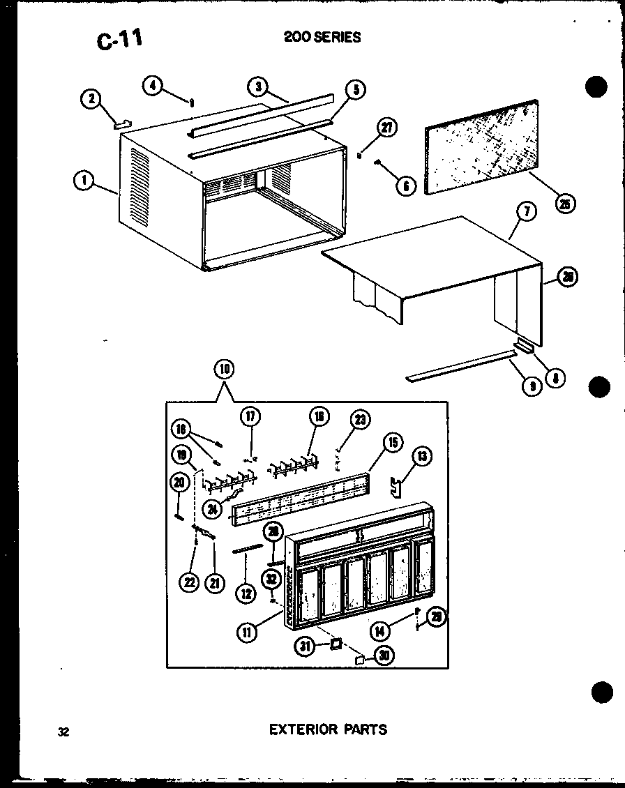 Exterior parts (es213-2mk/p67535-3r) (218-3mk/p67535-4r) (218-3k/p67535-5r) (218-5k/p67535-6r)