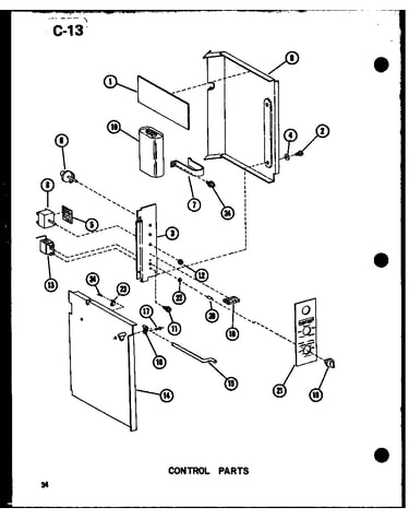 Control parts (es213-2mk/p67535-3r) (218-3mk/p67535-4r) (218-3k/p67535-5r) (218-5k/p67535-6r)