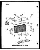 Evaporator & action air parts (es213-2mk/p67535-3r) (218-3mk/p67535-4r) (218-3k/p67535-5r) (218-5k/p67535-6r)