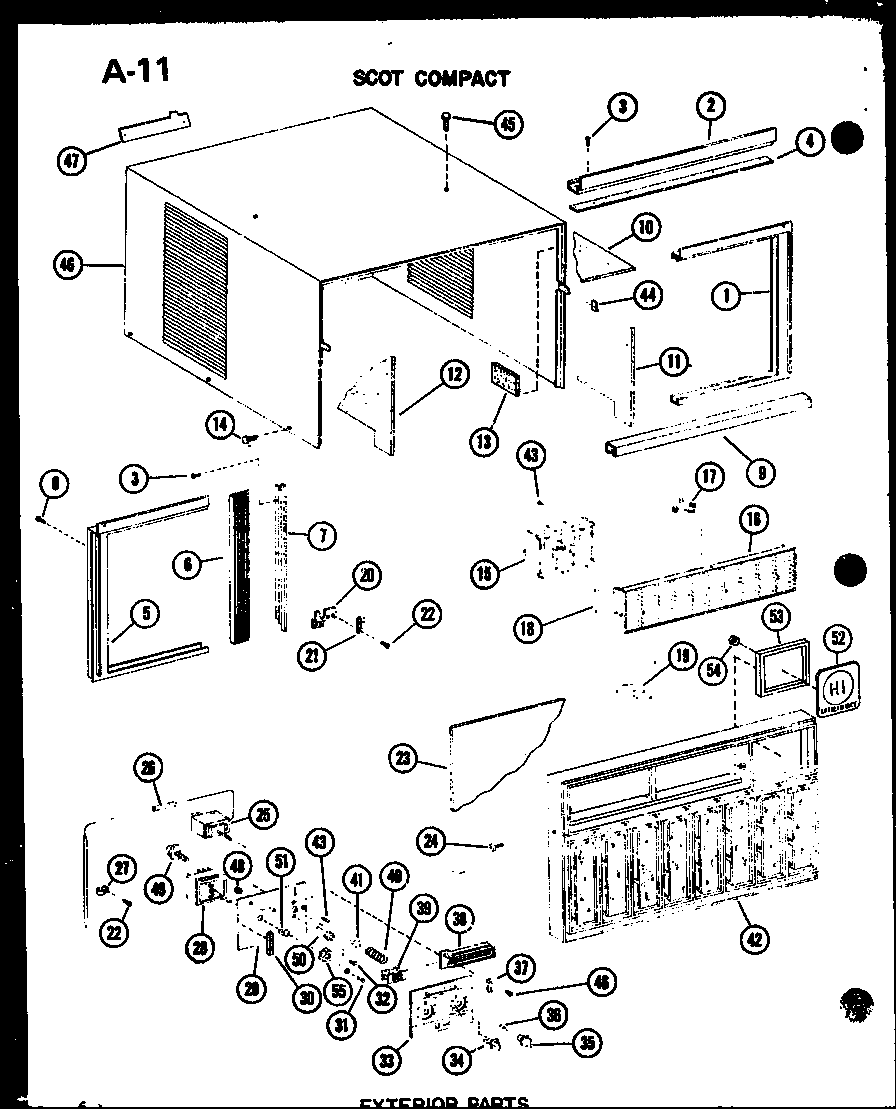 EXTERIOR PARTS (ES7-2MS/P54974-45R) (ES9-2MS/P54974-46R) (ES11-2AMS/P54974-47R) (ES12-2MS/P54974-48R)