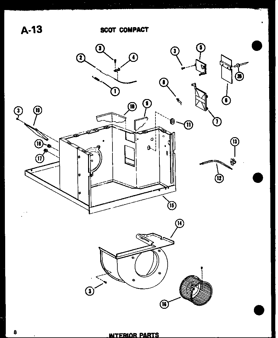 INTERIOR PARTS (ES7-2MS/P54974-45R) (ES9-2MS/P54974-46R) (ES11-2AMS/P54974-47R) (ES12-2MS/P54974-48R)