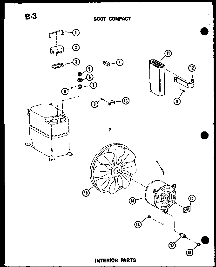 INTERIOR PARTS (ES7-2MS/P54974-45R) (ES9-2MS/P54974-46R) (ES11-2AMS/P54974-47R) (ES12-2MS/P54974-48R)