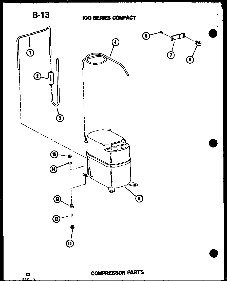 COMPRESSOR PARTS (ES-108-2S/P67231-14R)