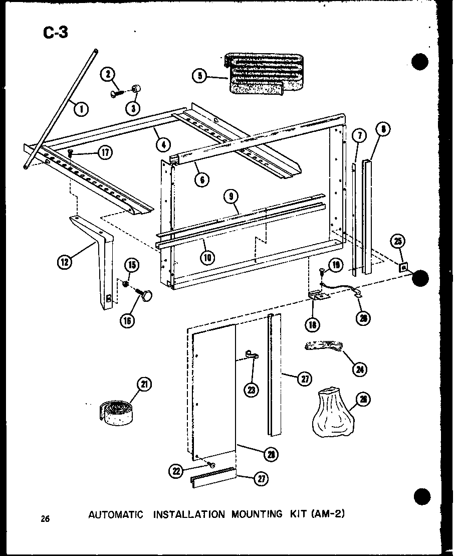 AUTOMATIC INSTALLATION MOUNTING KIT (AM-2) (ES-108-2S/P67231-14R)