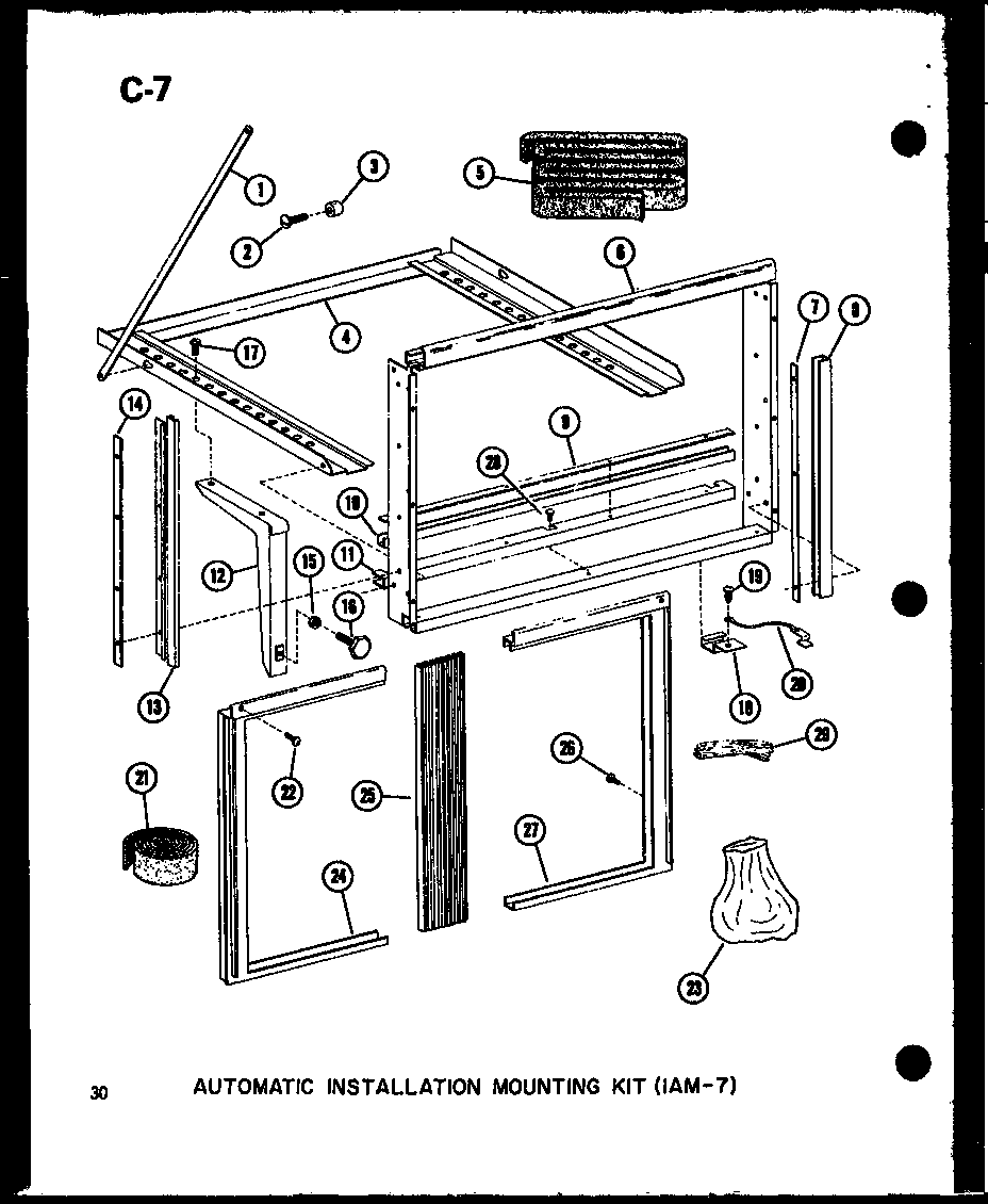 Automatic installation mounting kit (1am-7) (es7-2ms/p54974-45r) (es9-2ms/p54974-46r) (es11-2ams/p54974-47r) (es12-2ms/p54974-48r)