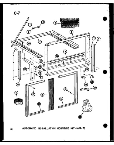 Automatic installation mounting kit (1am-7) (es7-2ms/p54974-45r) (es9-2ms/p54974-46r) (es11-2ams/p54974-47r) (es12-2ms/p54974-48r)